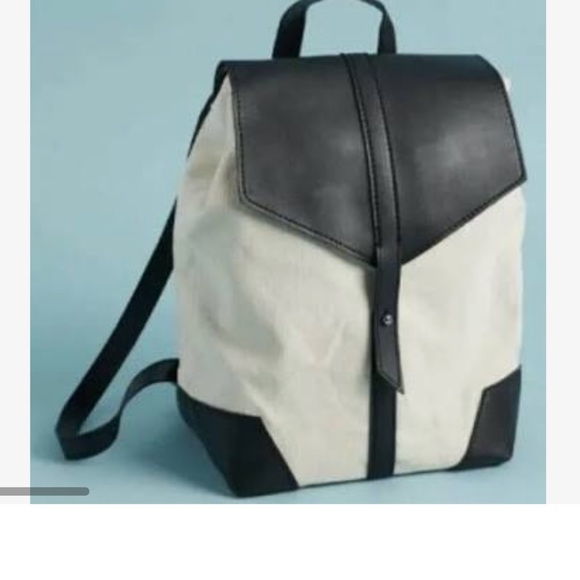 🎉HP🎉 NWOT Deux Lux cream & black Demi canvas backpack - Picture 15 of 16